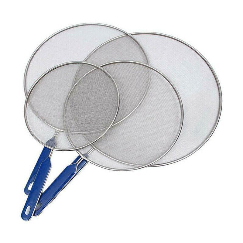 4Size Anti Splatter Guard Oil Net Splash Cover Pan Screen Kitchen Cooking Frying - 21CM