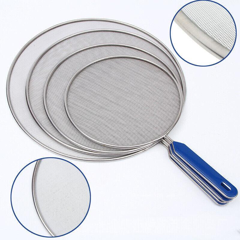 4Size Anti Splatter Guard Oil Net Splash Cover Pan Screen Kitchen Cooking Frying - 21CM