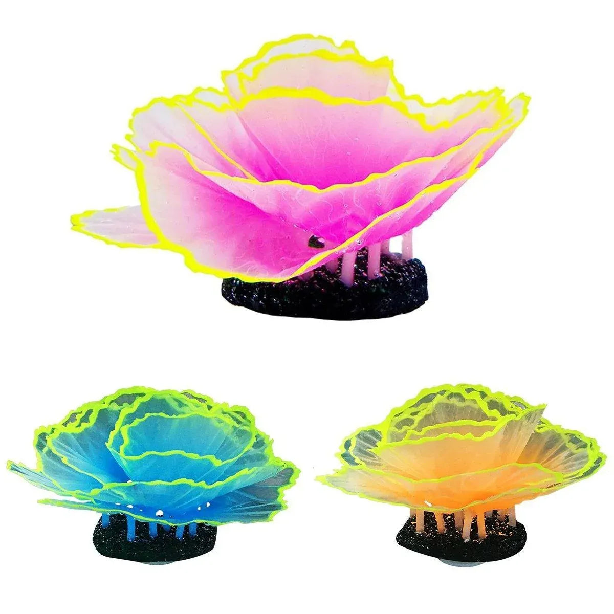 Aquarium Decorations Coral Simulation Fish Tank Landscaping Underwater World - Purple