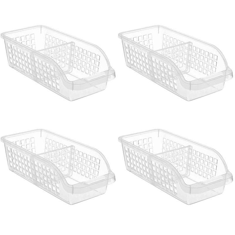 4pcs Refrigerator Storage Box Transparent Plastic Household Organizer Kitchen