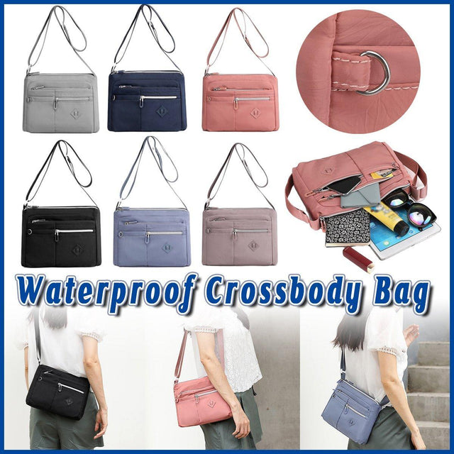 Ladies Large Capacity Crossbody Bag Single Shoulder Small Square Bag Handbag - Light Blue