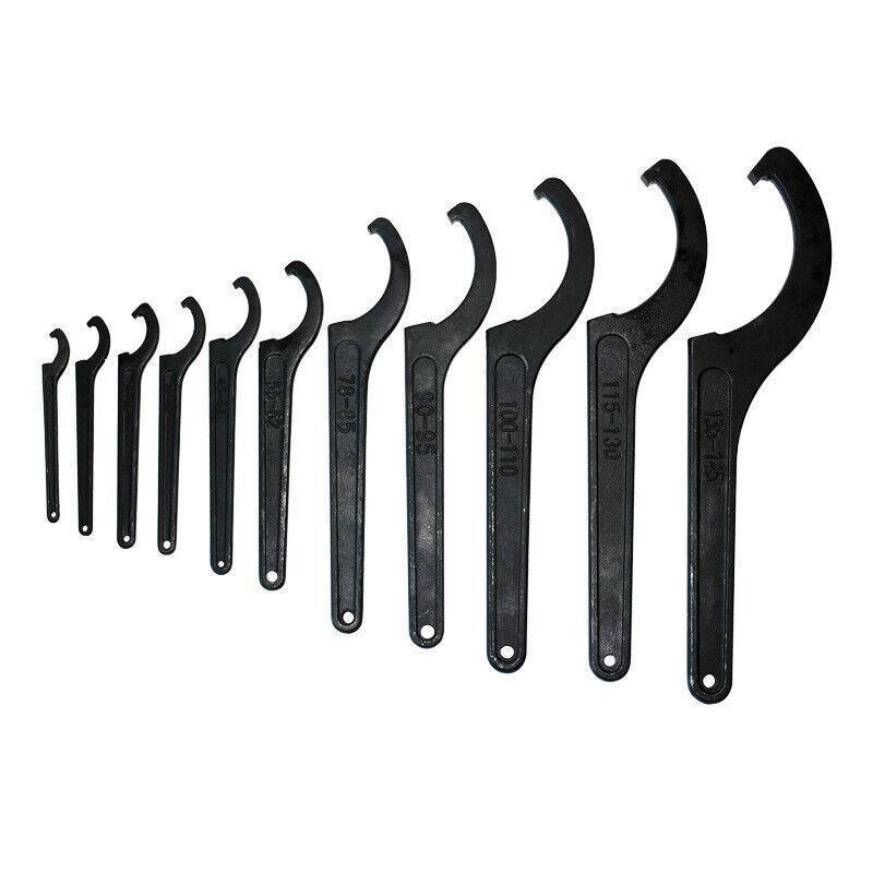 Adjustable C Spanner Hook Wrench Tool for Motorcycle Bike Repair 22 to 160mm - 78-85