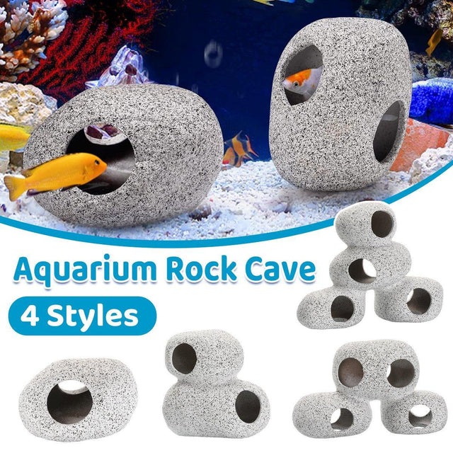 Clay Pot Aquarium Decoration Shrimp House Cichlid Breeding Tank Fish - Ten Holes