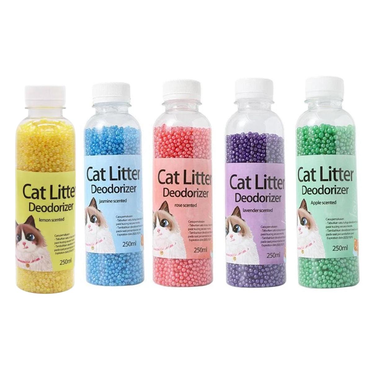 High Adsorption Cat Litter Deodorant Beads 250ml Long Lasting Odor Eliminator - Green