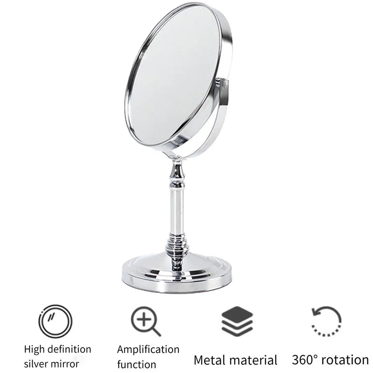 5x Magnifying HD Desktop Vanity Mirror Cosmetic Mirror for Makeup Grooming