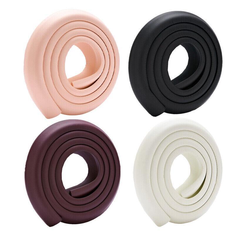 Foam Edge Guard Strip for Desks and Tables with Corner Protector Bumper Tape - Brown