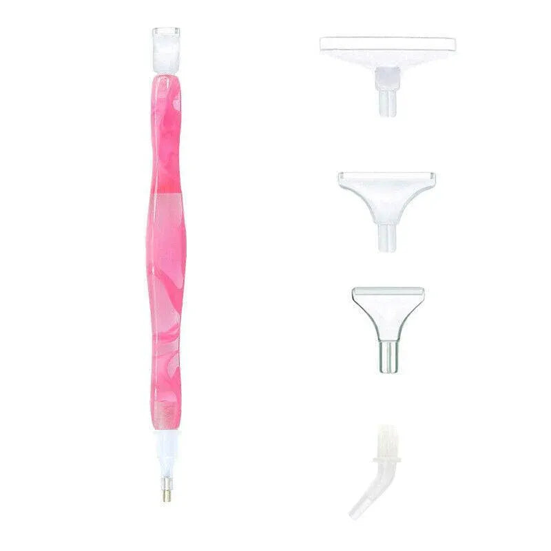 5D Resin Diamond Painting Pen Resin Point Drill Pens Cross Stitch Diy Craft Art - Pink