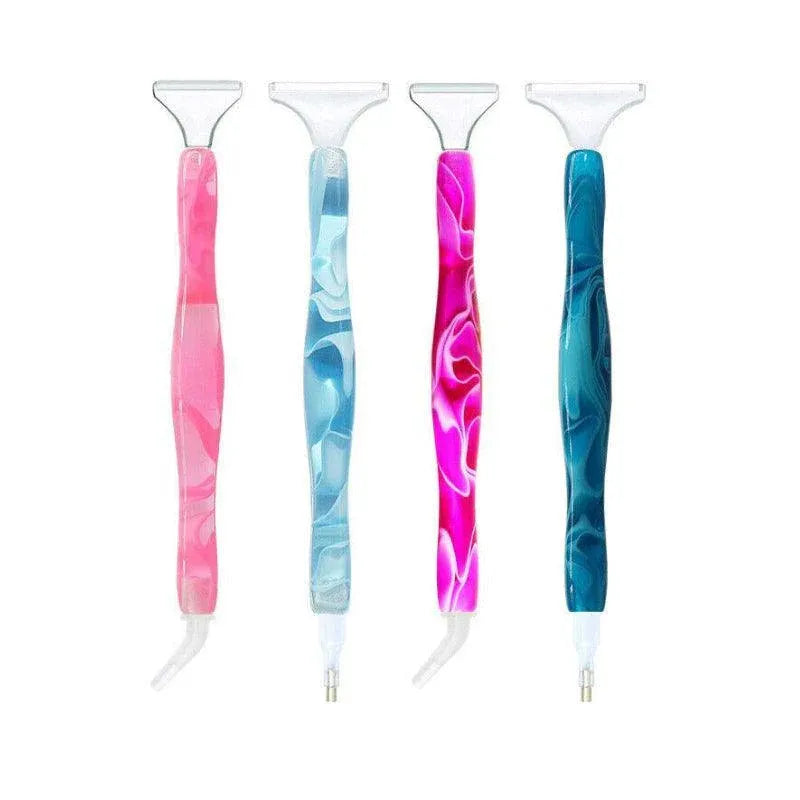 5D Resin Diamond Painting Pen Resin Point Drill Pens Cross Stitch Diy Craft Art - Pink