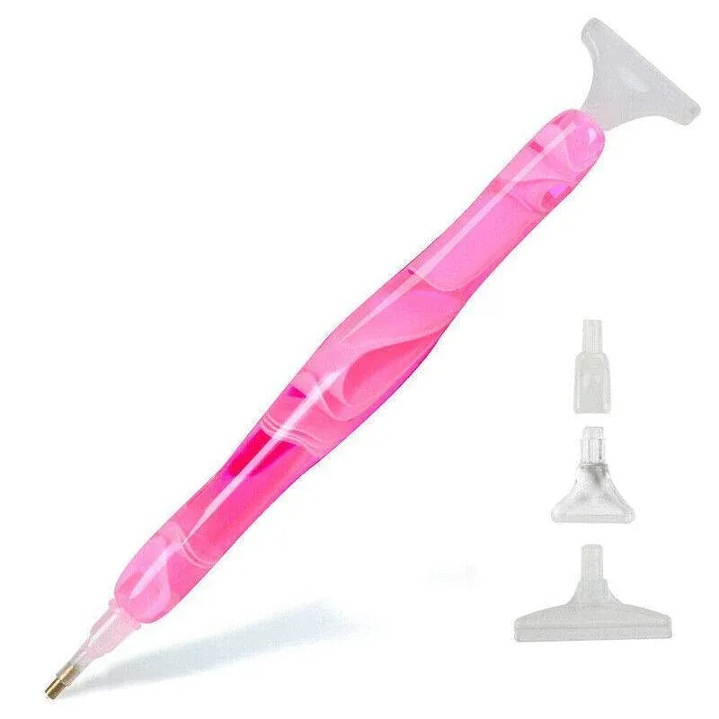 5D Resin Diamond Painting Pen Resin Point Drill Pens Cross Stitch Diy Craft Art - Pink