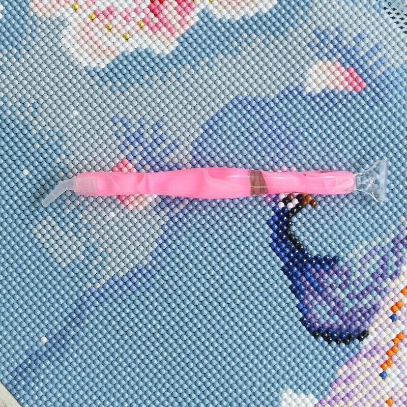 5D Resin Diamond Painting Pen Resin Point Drill Pens Cross Stitch Diy Craft Art - Pink