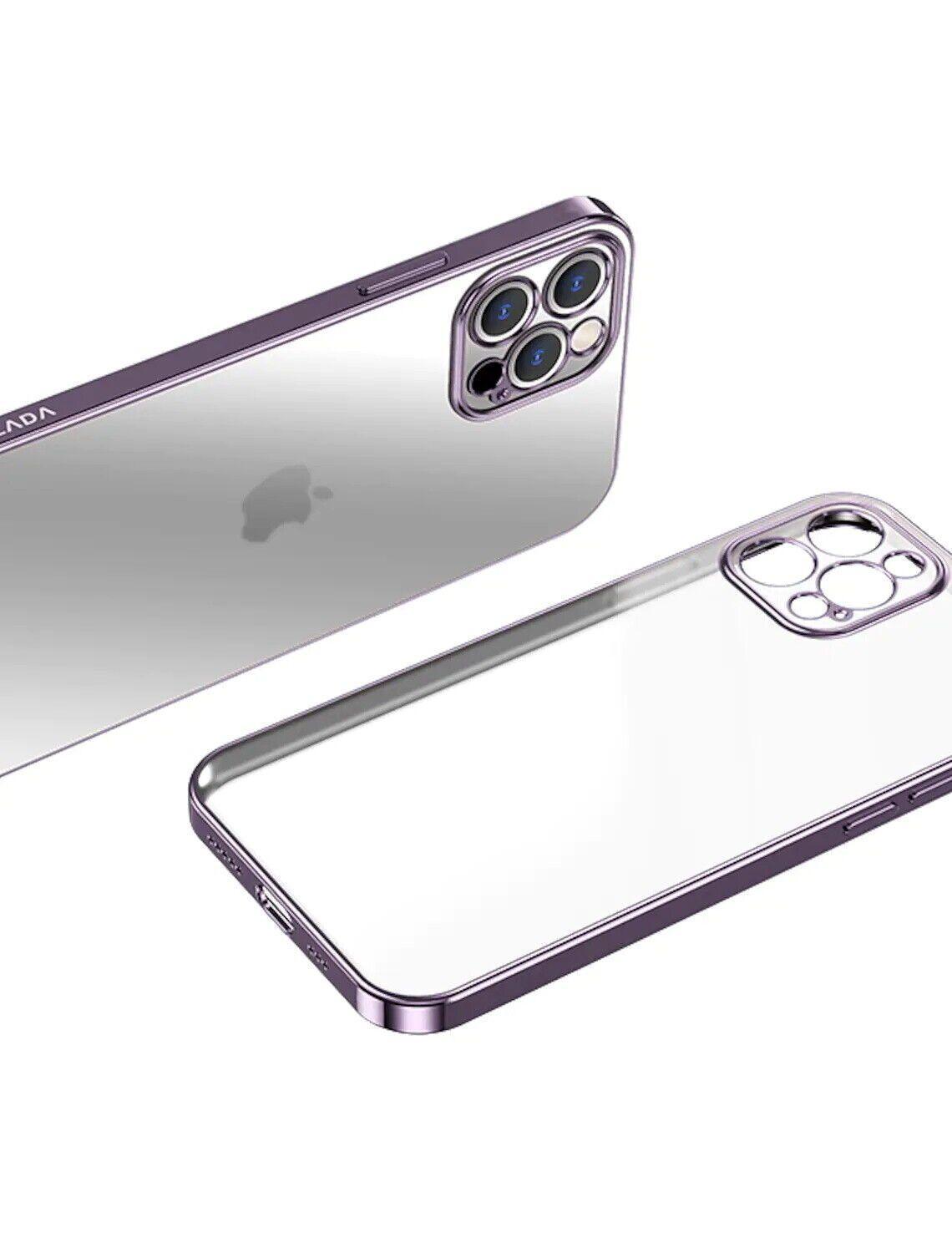 Purple For iPhone 13 12 11 Pro Max Case Thin Matte Ultra Slim Shockproof Clear Cover - iPhone 13 Mini