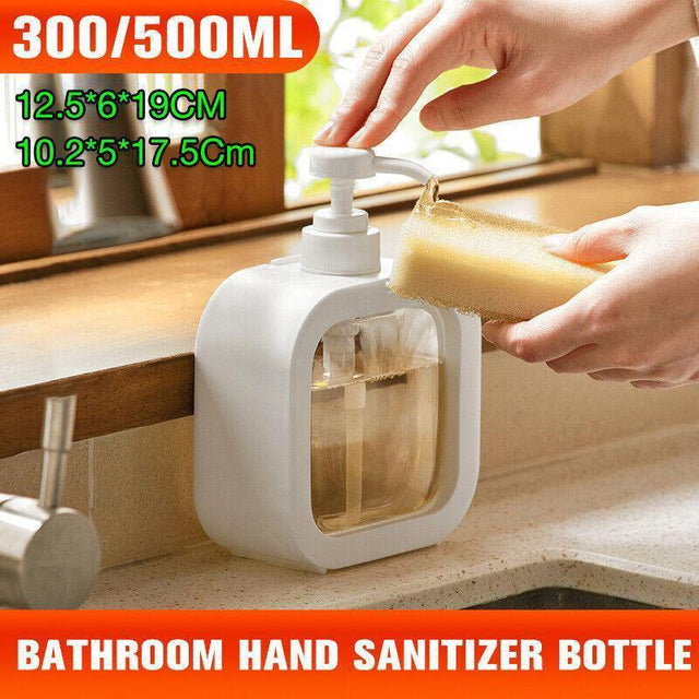 Plastic Pump Bottles For Bathroom Soap Shampoo Cream Lotion Dispenser Bottling - 300ML