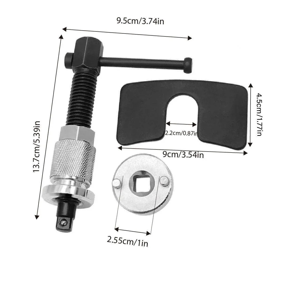3PCS Brake Cylinder Adjustment Tool Set Cars Brake Pad Disc Replacement Kit