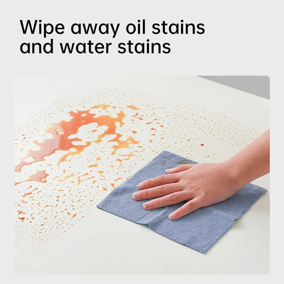 Multifunctional Kitchen Cleaning Towel Strong Absorbent Hand Tear Dish Cloth - Cyan Blue
