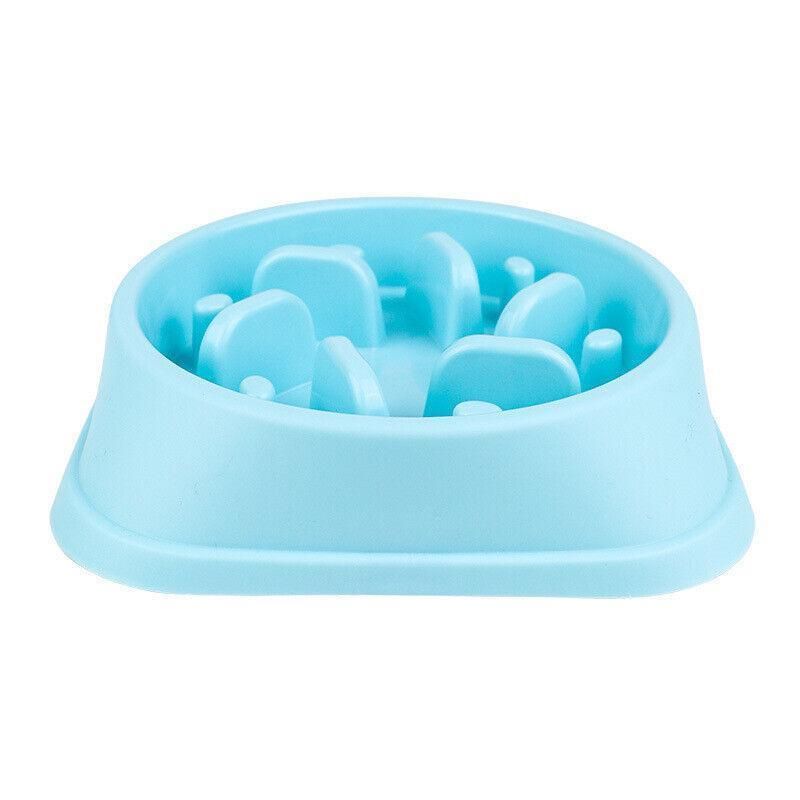 Dog-Bowl Dishes Slow-Feeder Large Pet-Eat Dogs Food-Nonslip Interactive Large - 2PCs Pink