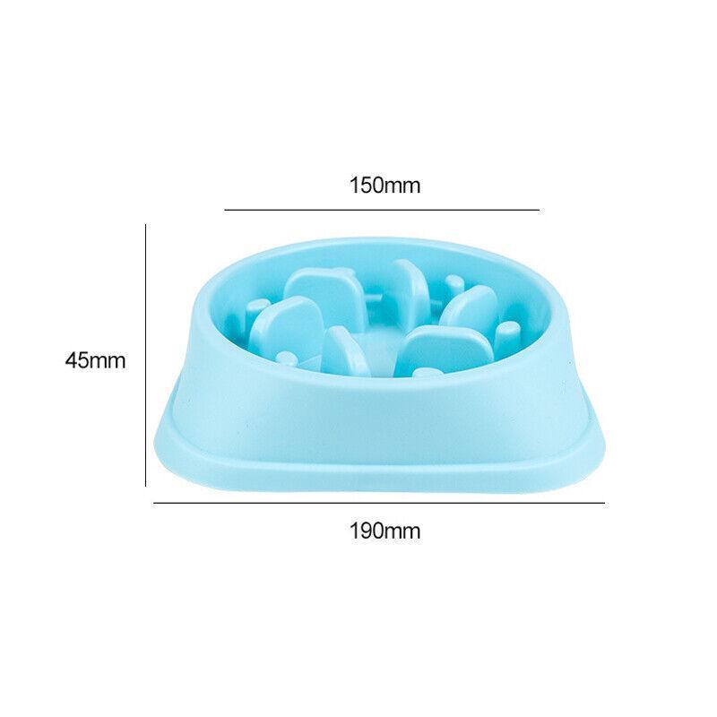 Dog-Bowl Dishes Slow-Feeder Large Pet-Eat Dogs Food-Nonslip Interactive - Pink