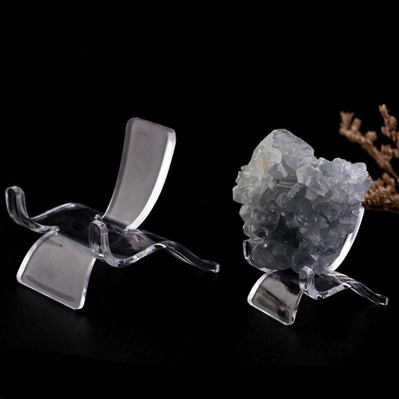 10pcs Acrylic Display Stands for Crystals Minerals Geodes Jewellery Ornament Holder - S 3.8X3X3.5cm
