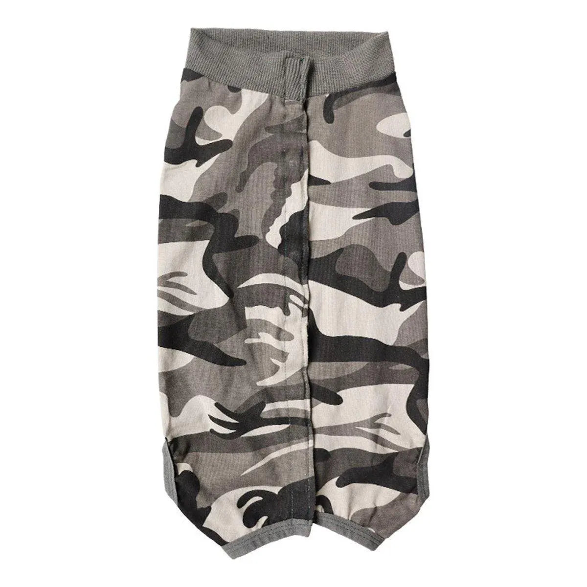 Dog Recovery Suit Anti-Lick Wound Protector Pet Clothing Post-Surgery Belly - Camouflage-XL