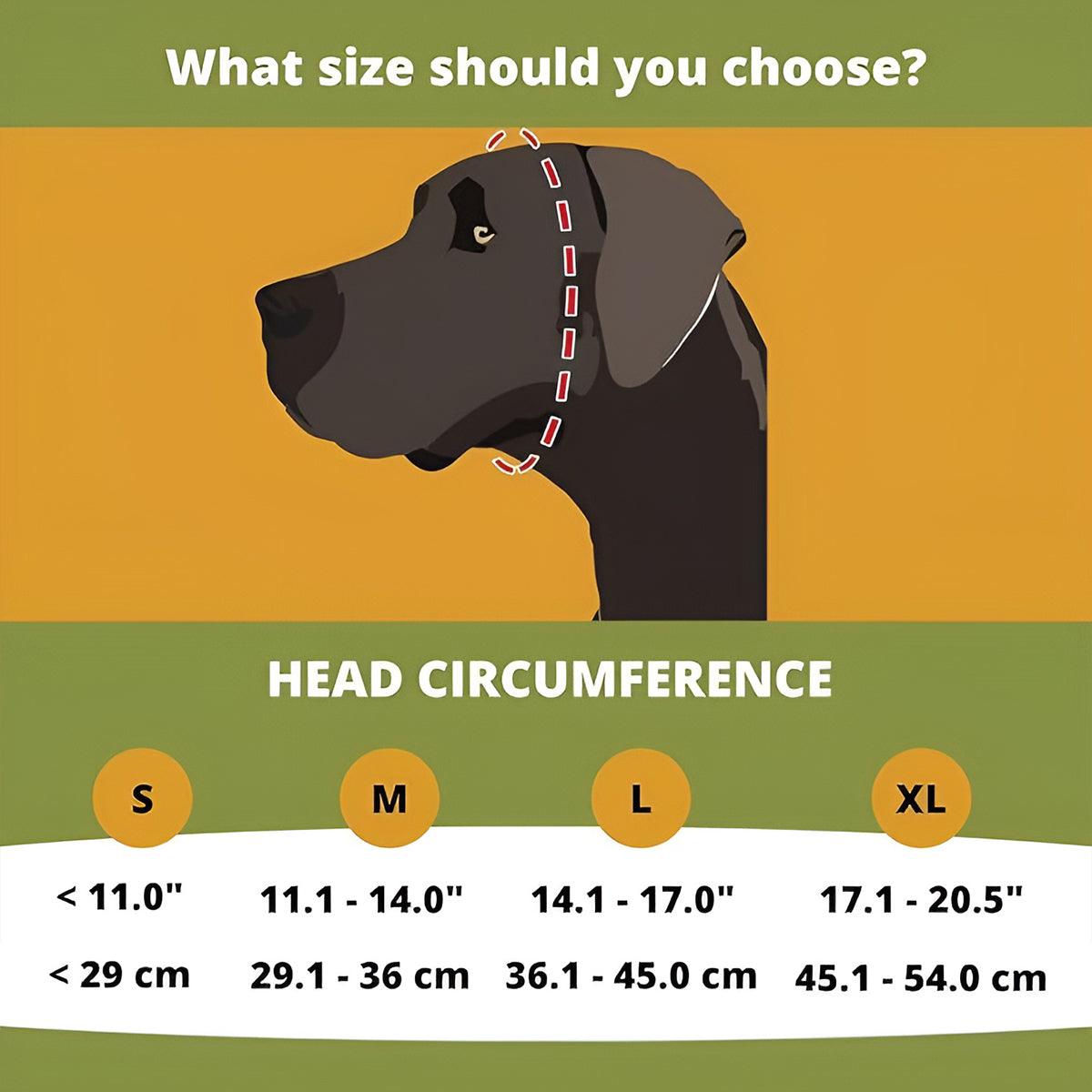 Black Adjustable Dog Ear Muffs Noise Reducing Pet Headwrap Protective Ear Cover - L
