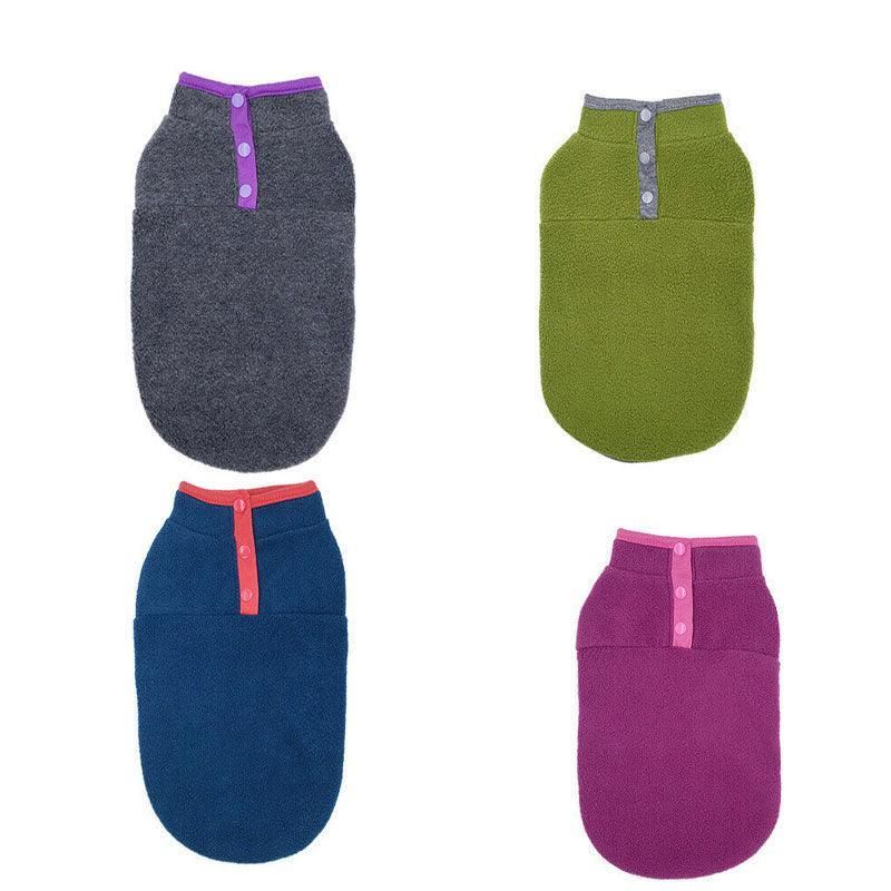 XL Pet Dog Puppy Winter Warm Fleece Jumper Vest Coat Jacket Apparel Clothes - Pink