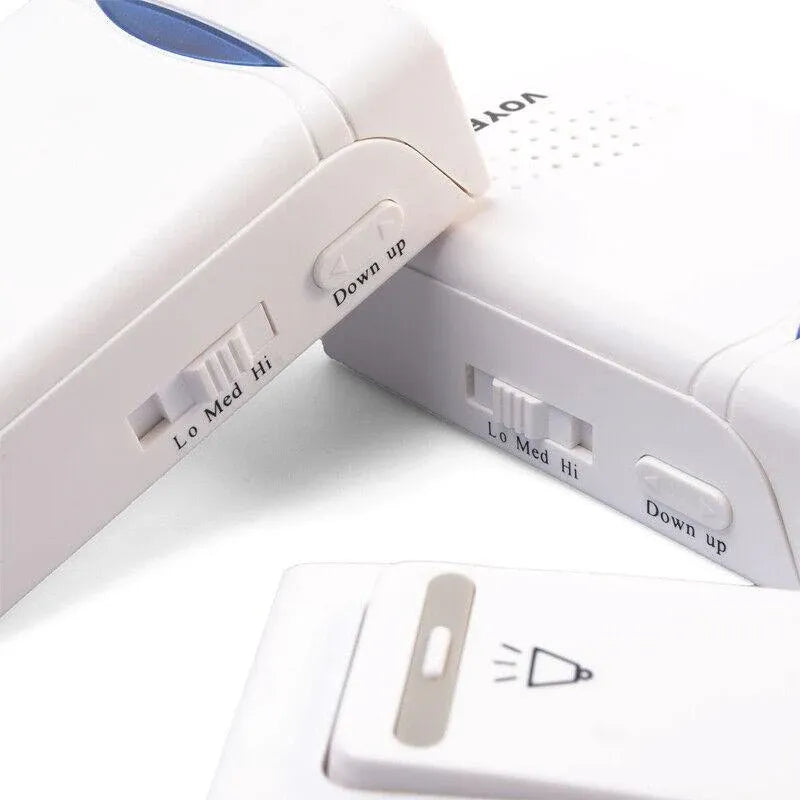 Wireless Door Bell Doorbell Set Digital Remote Control 1 or 2 Receivers 38 Chimes - 1 Transmitter +1 Receiver
