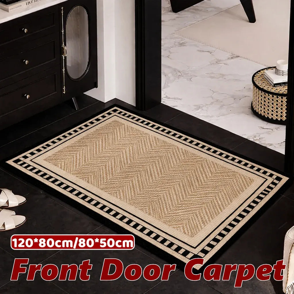 Premium Non Slip Front Door Mat Indoor Outdoor Entrance Rug Durable Dust Proof - 80x120cm