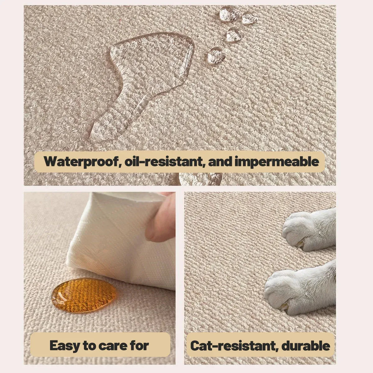 Premium Non Slip Front Door Mat Indoor Outdoor Entrance Rug Durable Dust Proof - 80x120cm