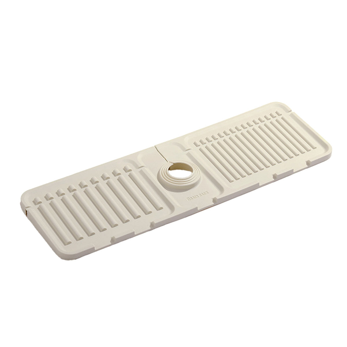 Faucet Draining Pad Narrow Sink Splash Guard Mat for Washbasin Water Catcher - Green