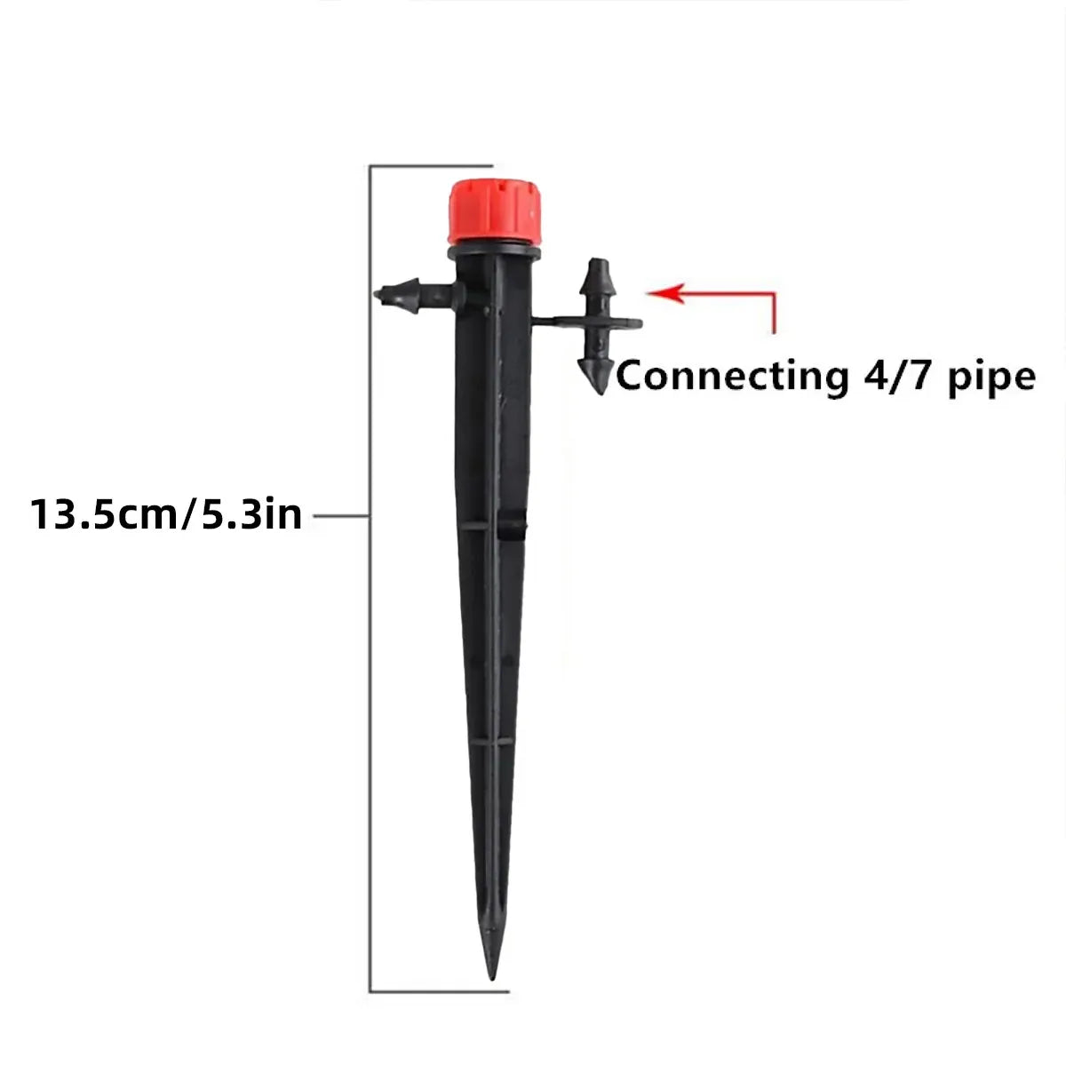 Adjustable Irrigation Misting Dripper 360-degree Sprinkler Drip Watering Tool - Black
