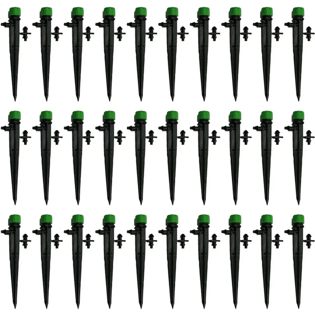 Adjustable Irrigation Misting Dripper 360-degree Sprinkler Drip Watering Tool - Green
