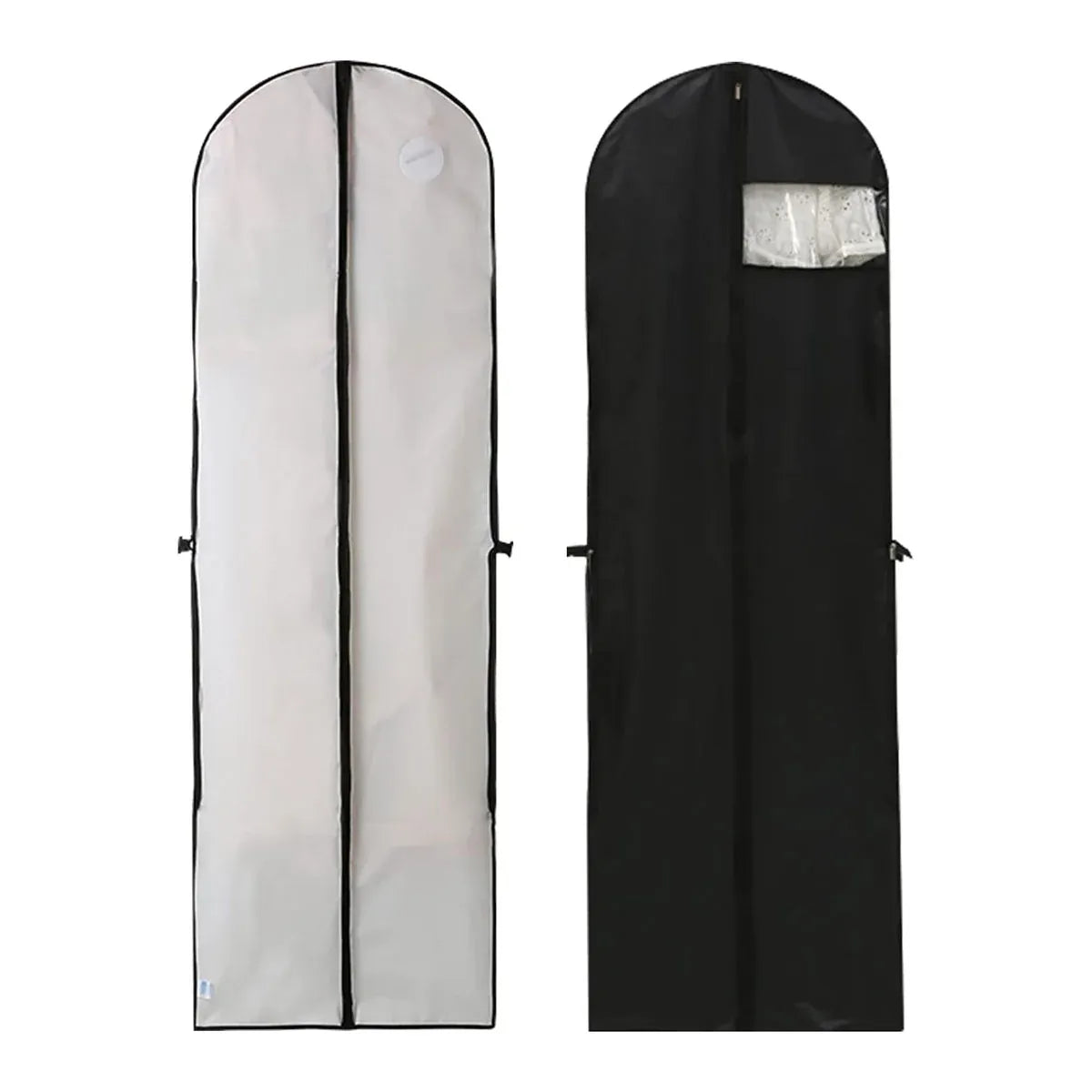 Clothes Dustproof Cover Foldable Moisture-Proof For Household Dress Suit Storage - Black