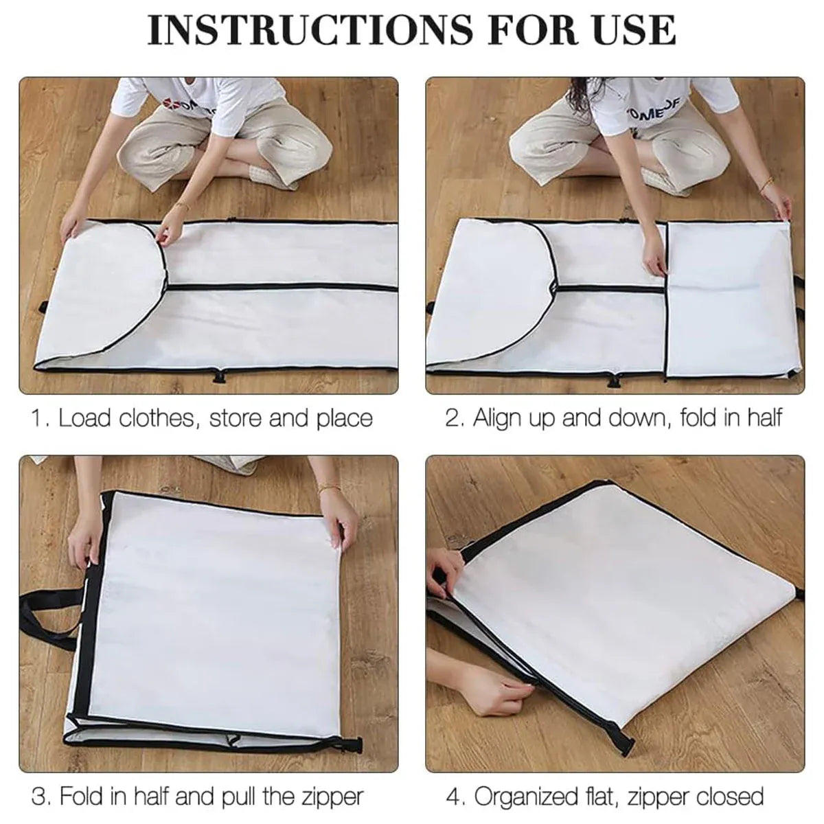 Clothes Dustproof Cover Foldable Moisture-Proof For Household Dress Suit Storage - Black