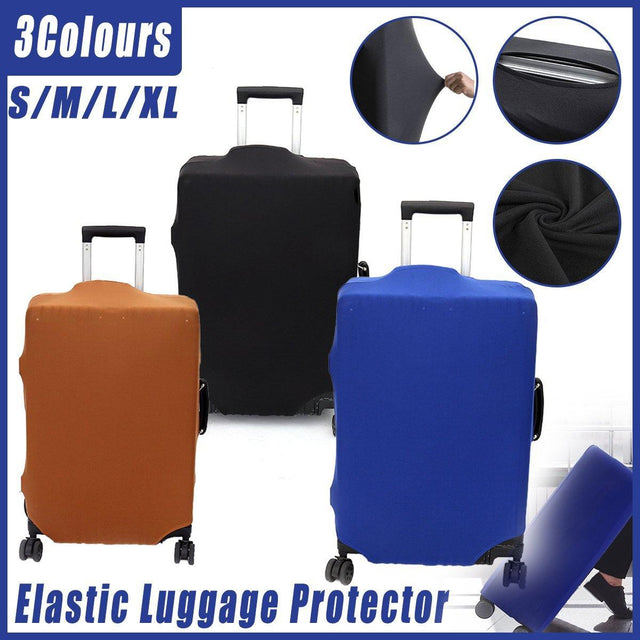 Thickened High Stretch Suitcase Protector Travel Case Cover - Brown-20inches