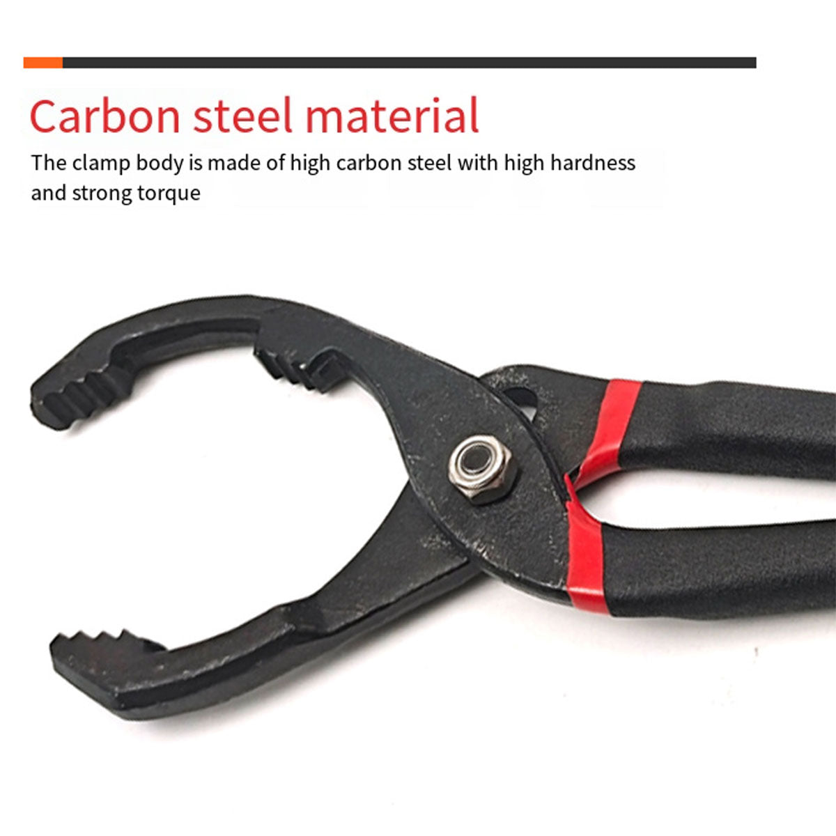 Oil Filter Pliers Wrench 10/12 Inch Heavy Duty Spanner Tool for Car Repair - 10inches