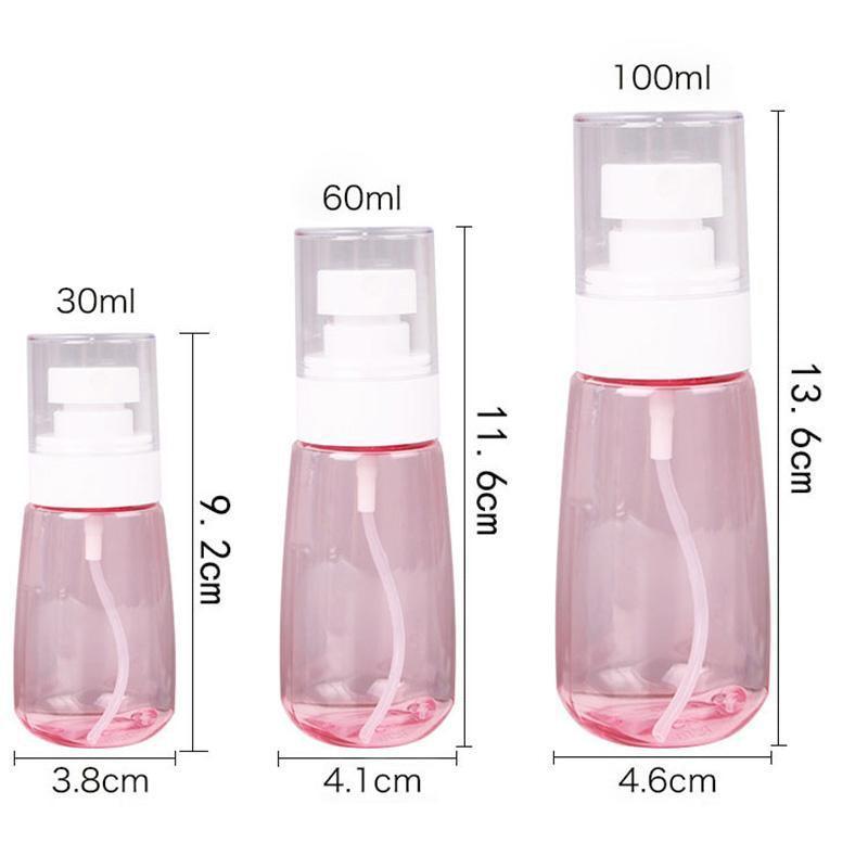 10pcs Portable Travel Emulsion Dispenser Bottle Press Pump Refillable Containers - Blue-60ml