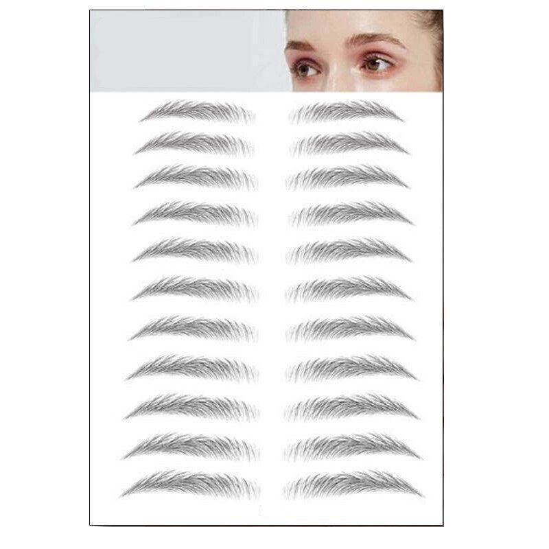3D Waterproof Eyebrow Tattoo Sticker Hair-Like Natural Brows for Sparse Eyebrows - E13