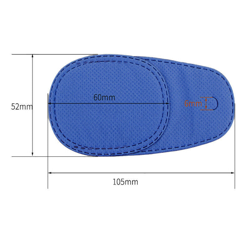 Universal Eye Patch Mask for Strabismus and Amblyopia Glasses Cover Training Aid - Blue