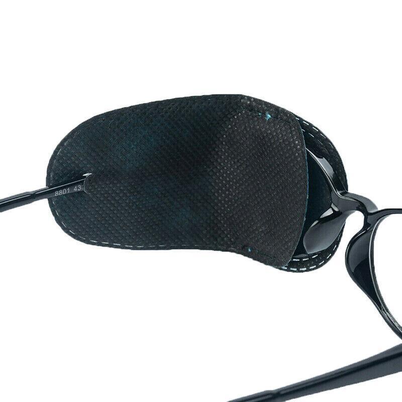 Universal Eye Patch Mask for Strabismus and Amblyopia Glasses Cover Training Aid - Blue