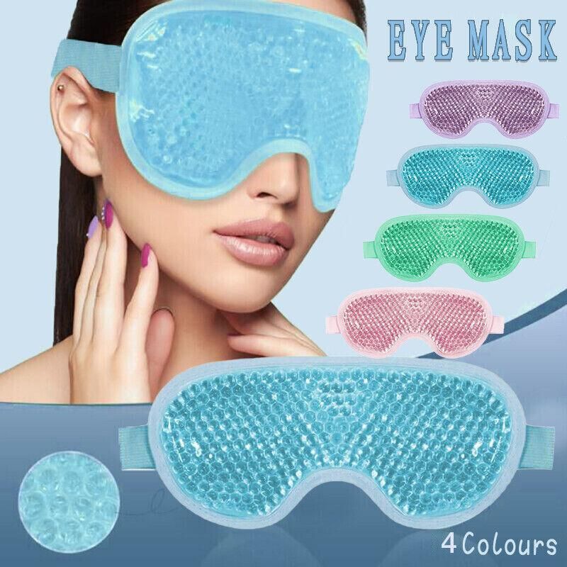 Gel Beads Eye Spa Hot/Cold Mask Reusable Cooling Ice Pack Pain Relief Tired Eyes - Green