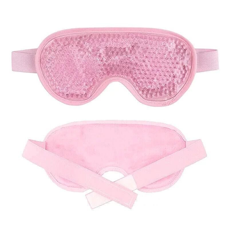 Gel Beads Eye Spa Hot/Cold Mask Reusable Cooling Ice Pack Pain Relief Tired Eyes - Green