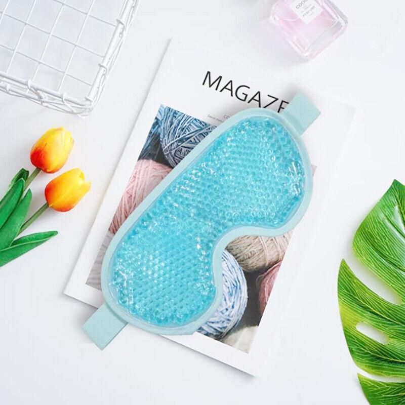Gel Beads Eye Spa Hot/Cold Mask Reusable Cooling Ice Pack Pain Relief Tired Eyes - Green