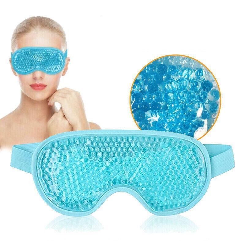 Gel Beads Eye Spa Hot/Cold Mask Reusable Cooling Ice Pack Pain Relief Tired Eyes - Green