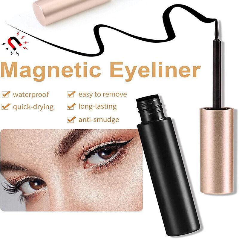 Magnetic False Eyelashes Natural Eye Lashes Extension Liquid Eyeliner Tweezer - Model 15