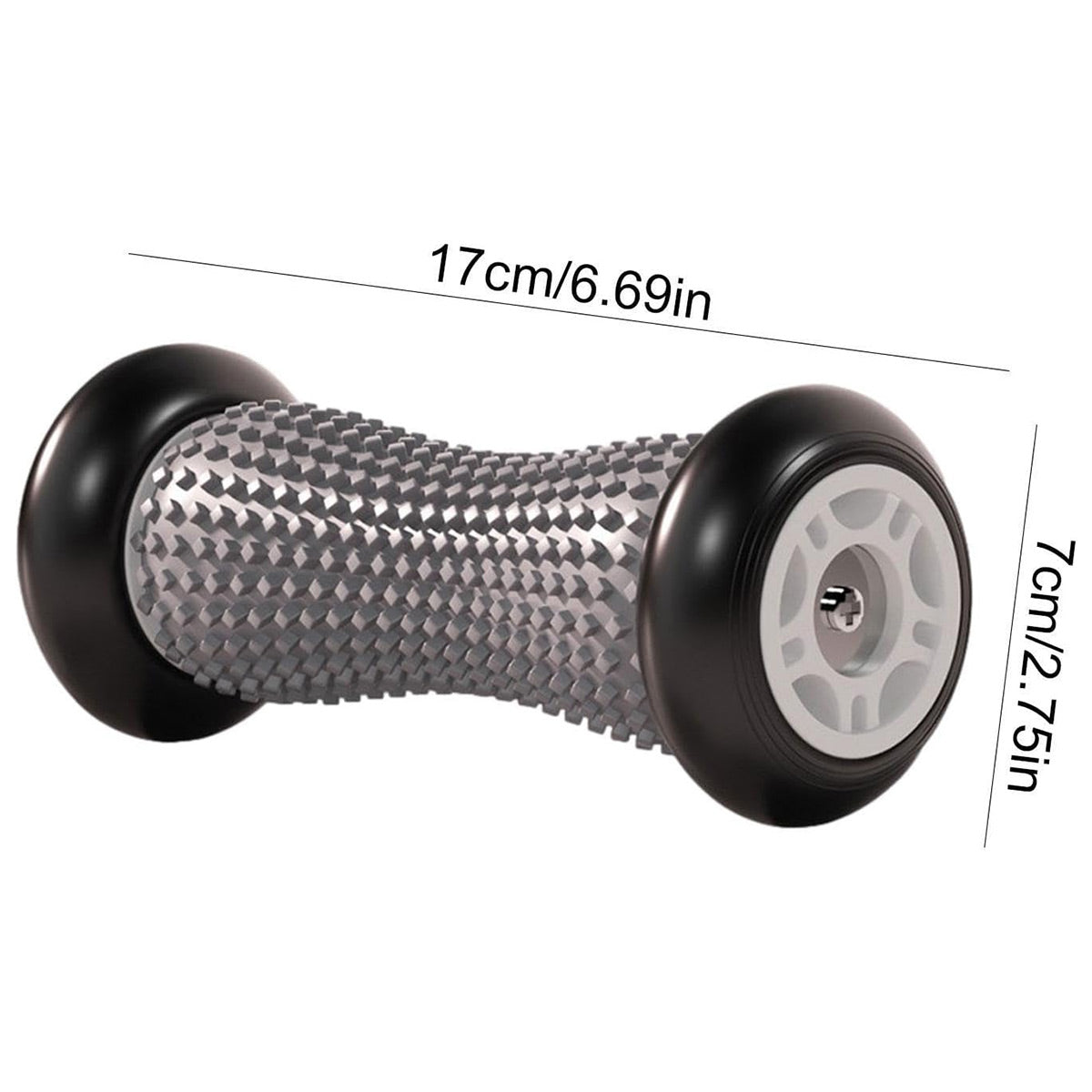 Foot Massage Roller Muscle Relaxation Arch Care Yoga Fitness Tool - Black