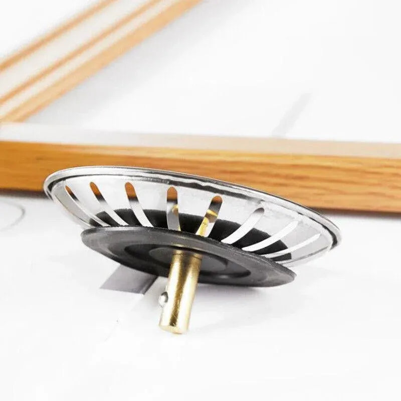 1/2/4X Stainless Steel Kitchen Sink Strainer Drain Stopper - 4PCS