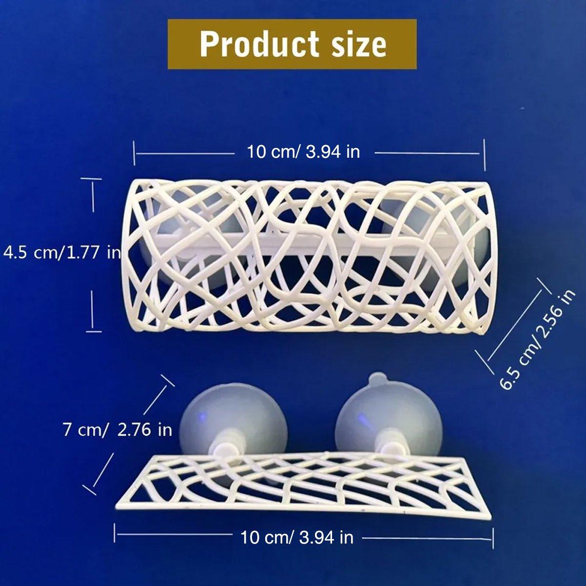 Aquarium Fish Resting Tunnel Hiding House for Betta Shrimp Small Fish Tank Decor - White