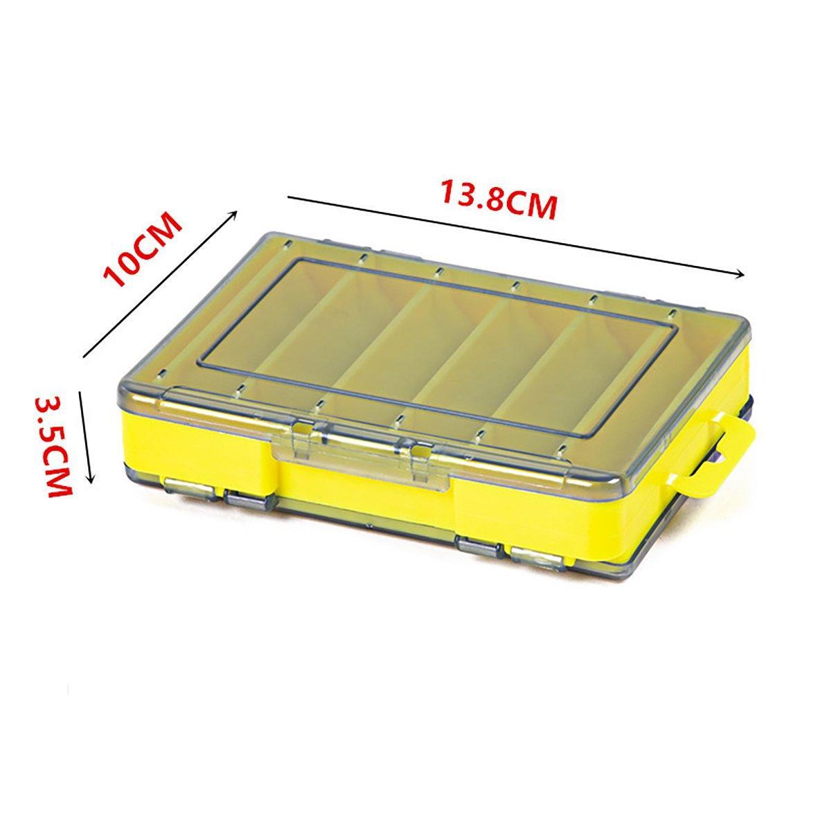 Multifunctional Fishing Bait Storage Box Accessories Gear Organizer Tool Box - Grey-S