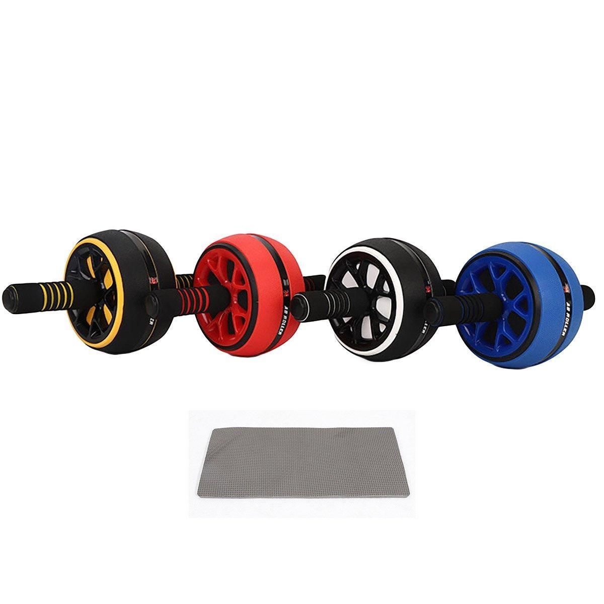 Abdominal Muscle Wheel Exercise Roller Fitness Equipment for Home Gym Men Women - Black