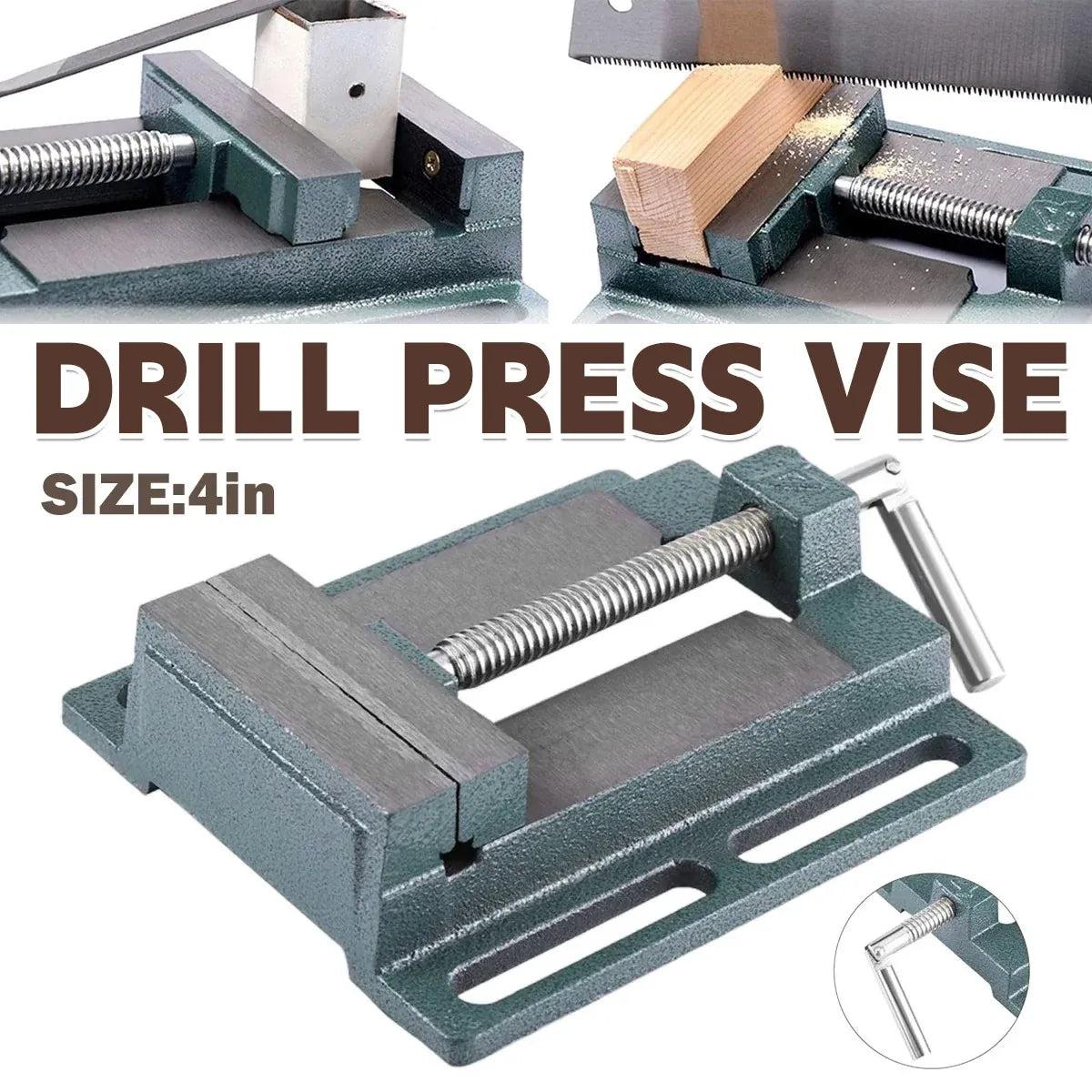 Heavy Duty 4inch Drill Press Vice Bench Clamp for Woodworking Drilling Tool