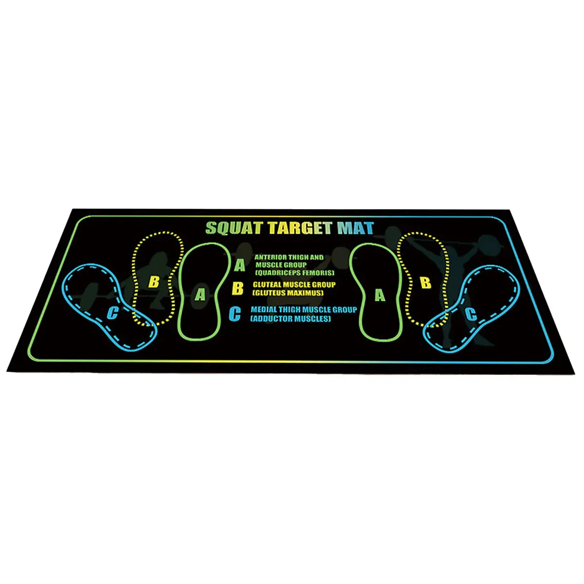 Squat Mat Fitness Mat Non Slip Mat Thick Floor Mat Home Gym Exercise Workout